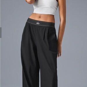 ALO Yoga Black Wide Leg Pants(Long)